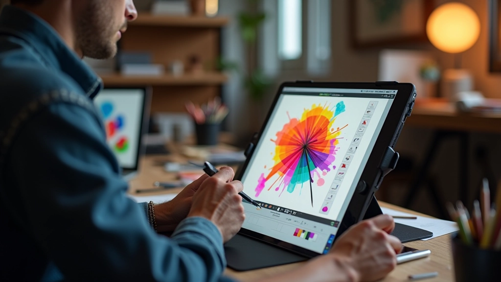 Artiste créant une commission personnalisée